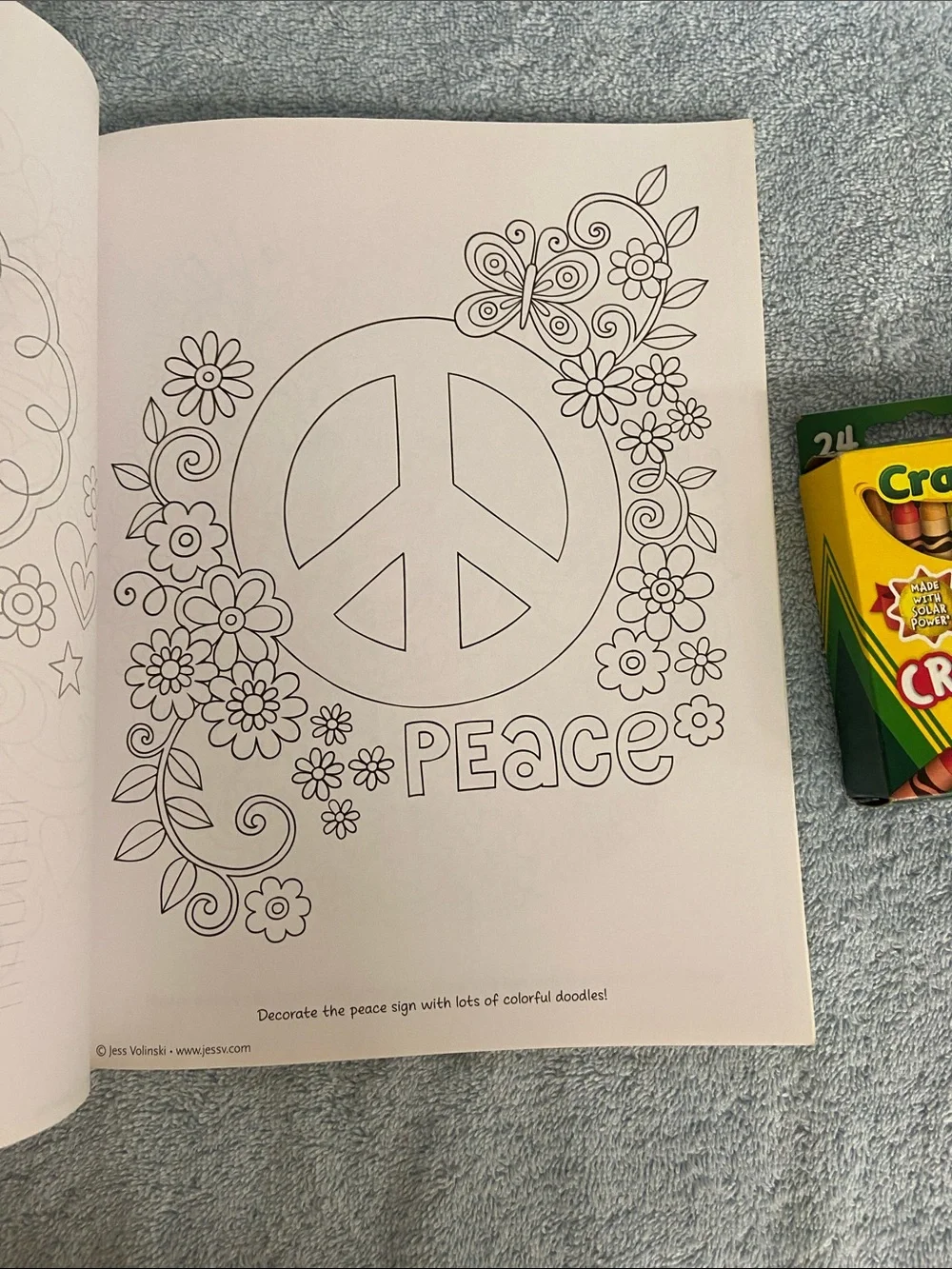 Designers Originals Pink & Multicolor Peace Love Music Coloring Book